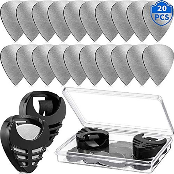 20 Piezas Púas De Metal Para Guitarra Púas Púas De Acero Ino 0