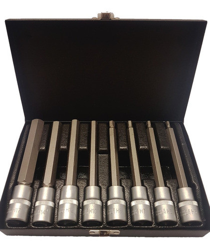 Puntas Allen Largas - Dado Enc. 1/2 - 8 Pcs - Eurotech 0