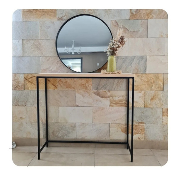 Mesa Recibidora Hierro Madera 0