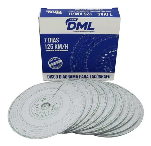 Disco Para Tacógrafo Semanal 7 Dias Tco 125 Km 0