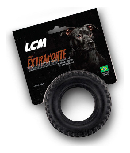Juguete Rueda Lcm Maciza Extra Fuerte 150mm Para Perro 0