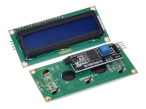 20 X Display I2c Lcd 16x2  Backlight Azul E Escrita Branca 0
