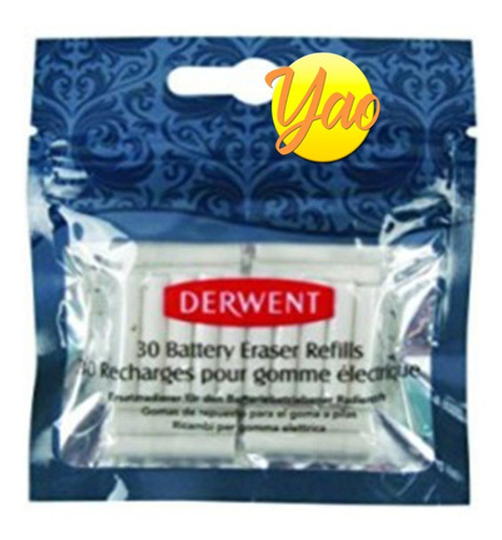Repuestos Para Goma A Pilas Derwent Ereaser Battery 30 Unid 0