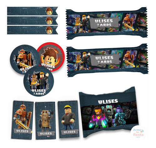 Kit Imprimible Roblox Personalizado 0
