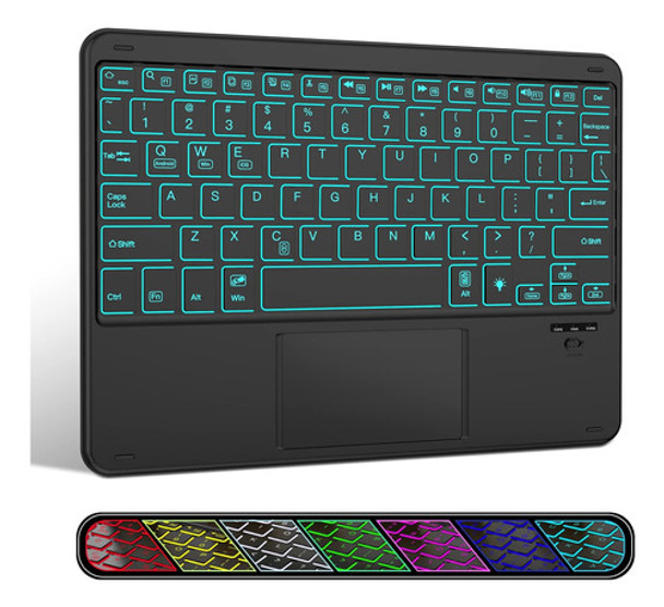 Teclado Bluetooth Iluminado Compatible iPad Android Windows 0