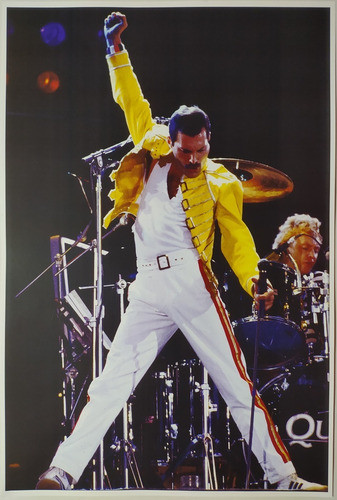 Poster Lamina Freddie Mercury Queen Laser Rock 0