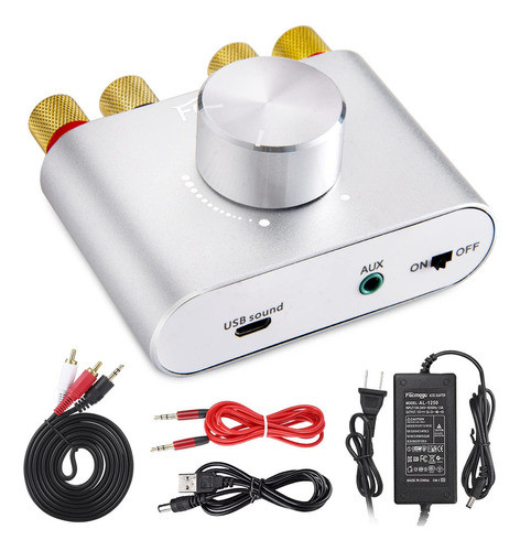 Facmogu Silver F900s Mini Amplificador De Potencia Bluetooth 0