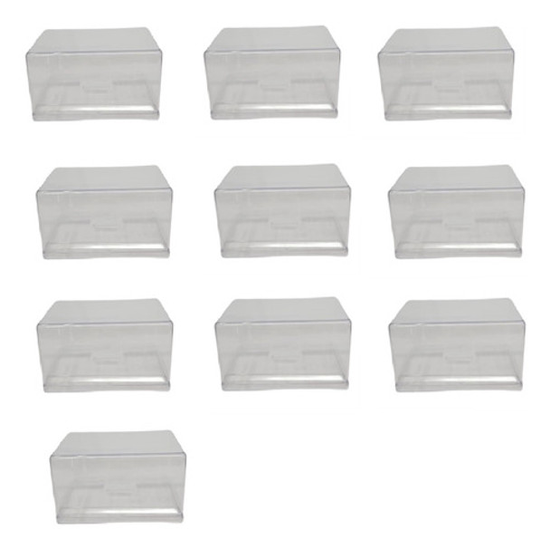 Kit Com 10 Caixas Premium Hot Wheels Base Transparente 1:64 0