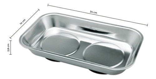 Bandeja Imantada Plato Magnetico Rectangular Kushiro 24x14cm 0