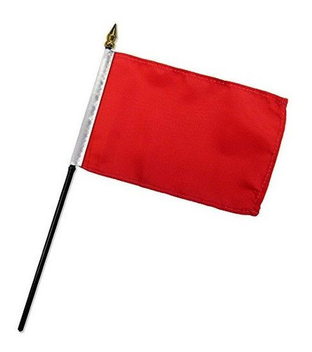 Bandera De Calidad Estandar Banderas De Una Docena Rojo Stic 0
