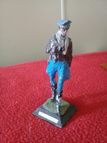 Antiguo Soldadito De Plomo Piloto Luftwaffe De 8,5cm 0