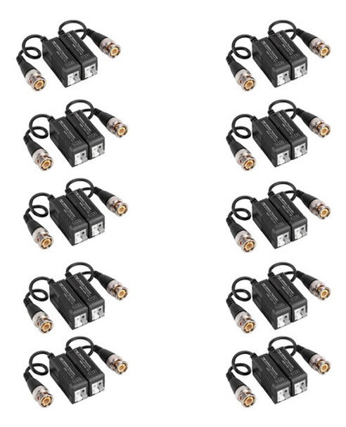 Pack X 10 Balun Hd Ahd Cvi Tvi Plug Par Dc Utp Cctv Camara Seguridad Dvr 0 Pack X 10 Balun Hd Ahd Cvi Tvi Plug Par Dc Utp Cctv Camara Seguridad Dvr 0