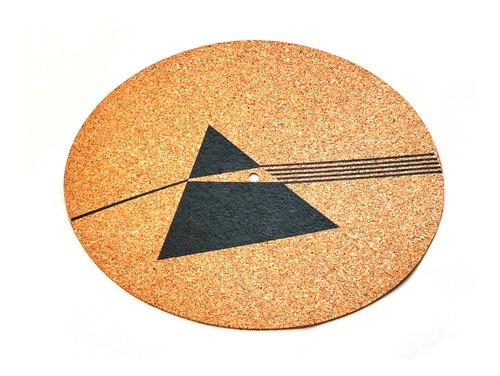 Zene Turntable Mat Tapete De Cortiça P/ Toca-disco Dark Side 0