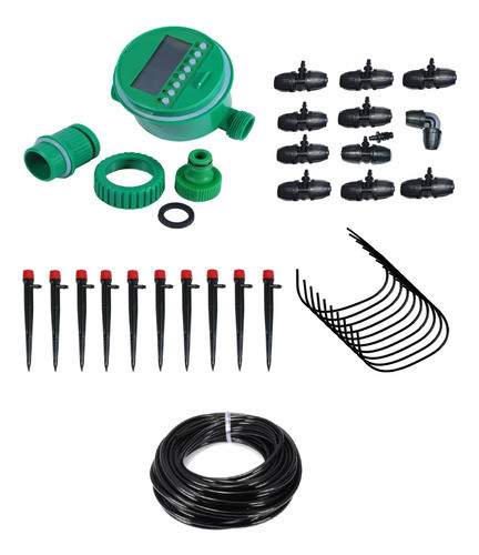 Kit Juego De Riego Automático Por Goteo 10 Macetas 0
