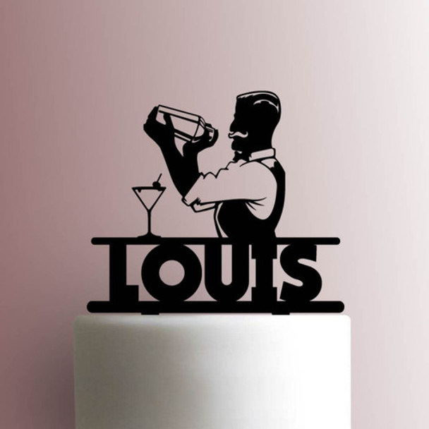 Cake Topper Adorno Torta - Bartender Barman Personalizado 0