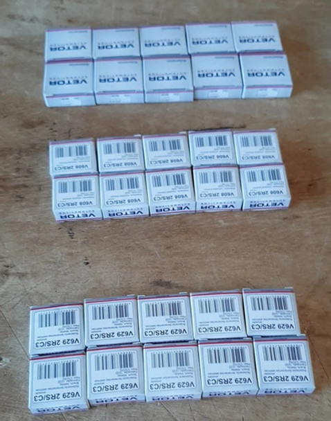 Kit Rolamentos 10 Pçs 608 + 10 Pçs 629 + 10 Pçs 6201 Veto 0