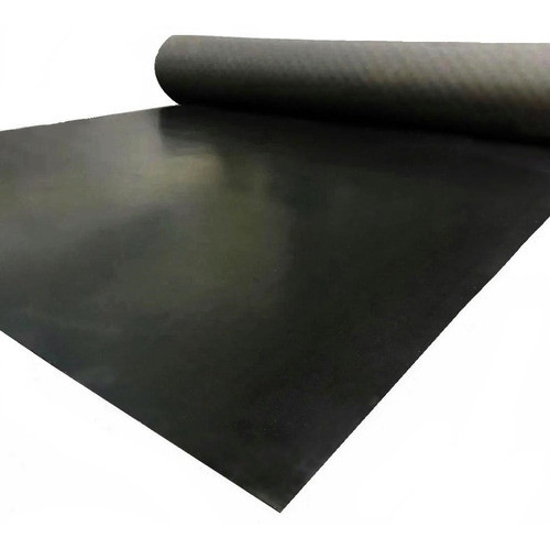 Piso De Goma Liso Negro Ancho 1 Metro 3mm Espesor (no Pvc) 0