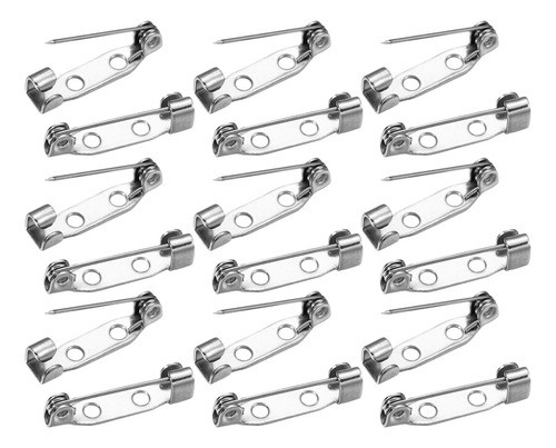 Alfinetes Fixos Para Roupas Alfinete De Segurança Prateado 4 0