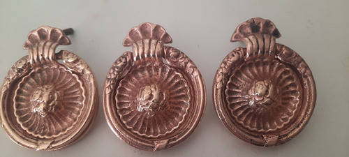 Antiguos Tiradores Manijas Herrajes Bronce Para Muebles 0