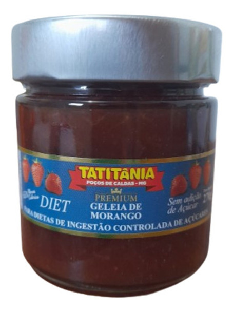 Geleia Diet Morango 270g Vidro - Fabricante Tatitânia 0