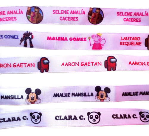 30 Etiquetas Cintas Con Nombre - Personalizadas Para Ropa 0