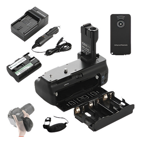 Bg-e2n Batería Grip Para Canon Eos 50d 40d 30d 20 D + Baterí 0