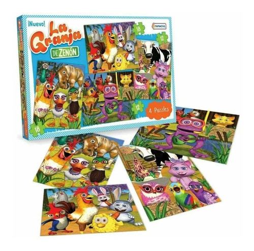 Puzzles Granja De Zenon 4 Rompecabezas Progresivos Tapimovil 0