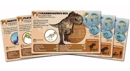 Cartas Luminias Dinosaurios Tabs Grande Educativas Oferta 0