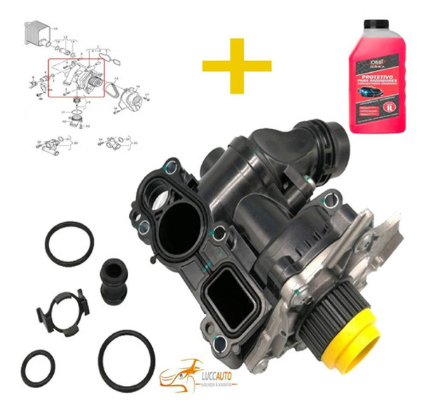 Bomba Dágua Vw Passat 2.0 16v Tsi 211cv 2011 2012 0 Bomba Dágua Vw Passat 2.0 16v Tsi 211cv 2011 2012 0