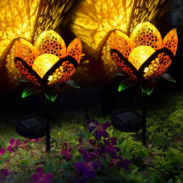 ~? Pannow Large Metal Glass Solar Flowers Yard Art, Garden S 0