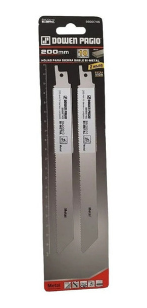 Hojas Sierra Sable Para Metal 200mm 10d Dowen Pagio 9999745 0