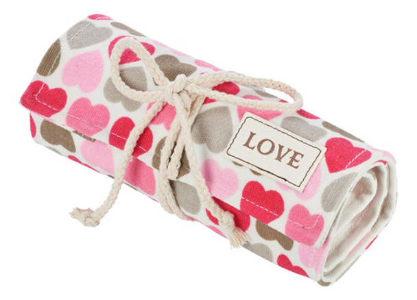 Love - Lápiz De Color Lienzo Roll Wrap 48 Organizador De Por 0