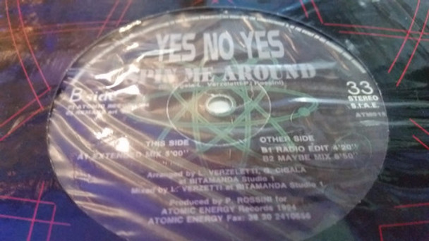 Yes No Yes Spin Me Around Vinilo Maxi Eurodance Caño 0