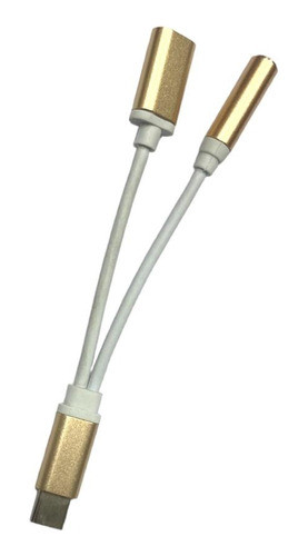 Cable T Tipo C A Jack 3.5mm Y C Auricular Cargador Adaptador 0