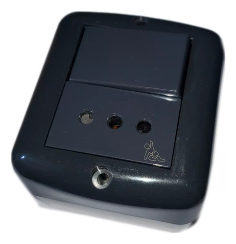 Caja Exterior 2 Mod Atenea Negro + Toma 3 En Linea +unipolar 0