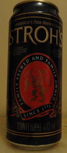 Lata Stroh's 473ml Eeuu Vacía 0