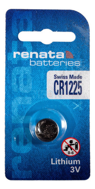 5 X Pilas Boton Cr1225 1225 Renata Original Suiza Blister 0
