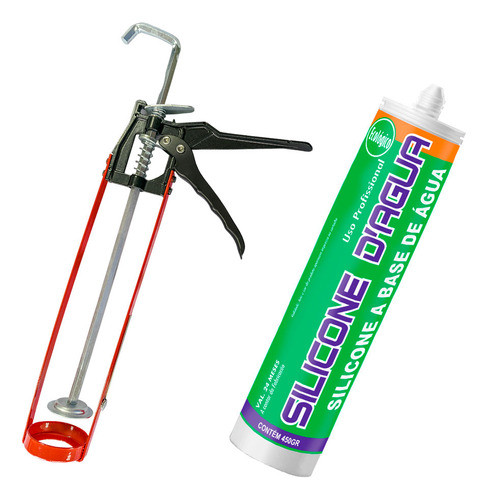 Kit Silicone Branco Com Aplicador 0