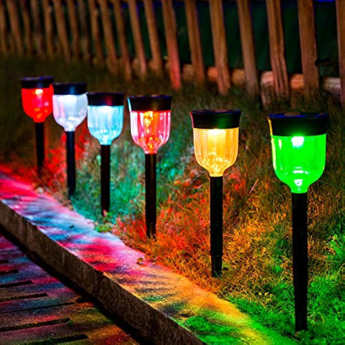 Smy Led Luz Solar Al Aire Libre 6 Paquetes De Luces Solares 0