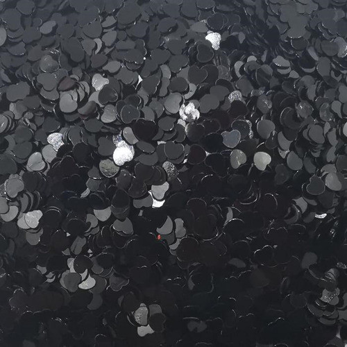 Mini Confete Coração 3mm Ro.150519 C/100g Preto 0
