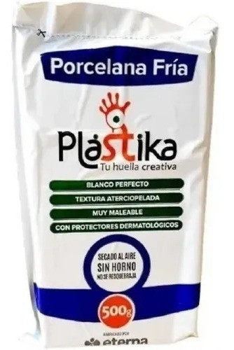 Porcelana Fria Marca Eterna Plastika 500grs Microcentro 0