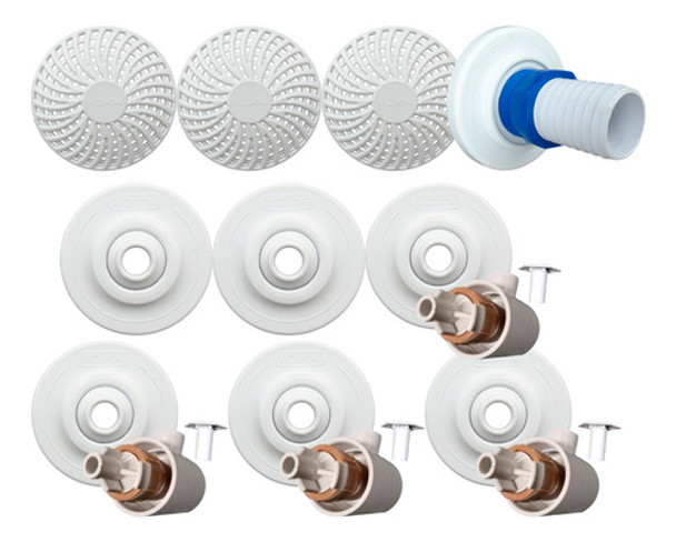 Kit Dispositivo 1 Aspiração, 2 Retorno, 4 Hidro 3 Ralo Abs 0