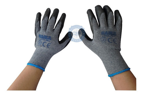 Guantes Eagle Latex Pro Negros Dorso Ventilado 0