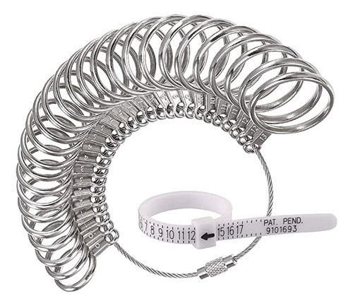 Medidor De Anillos De Hierro Inoxidable Para Medición De T. 0