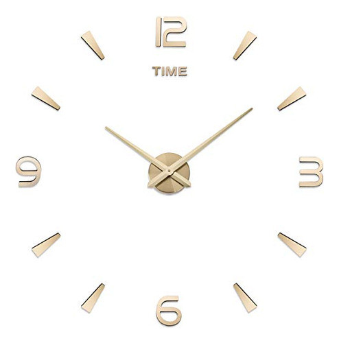 Aililife Reloj De Pared Adhesivo De Bricolaje Espejo Sin Mar 0