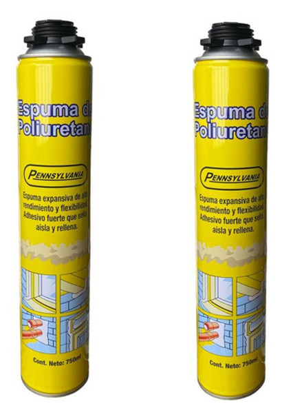 Espuma De Poliuretano Expansible Pennsylvania 750 Lleva 2x1 0