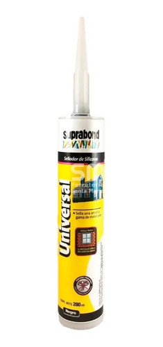 Sellador Silicona Universal Negro Suprabond X 280ml 0