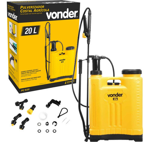 Pulverizador Jardinagem Profissional Costal 20 Litro Vonder 0