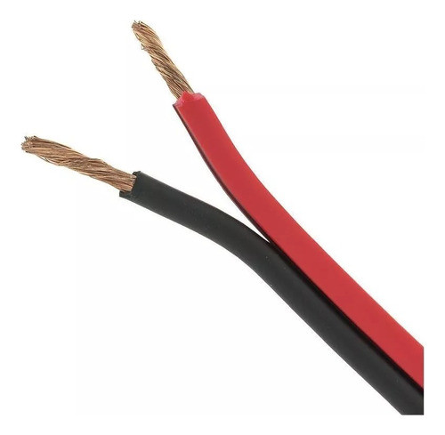10 Mt Cable Parlante 12 Gauge Ds18  Audio Bipolar Rojo-negro 0