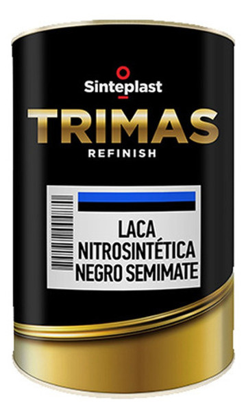 Laca Nitrosintetica 4l Negro Semimate Trimas Sinteplast Mm 0